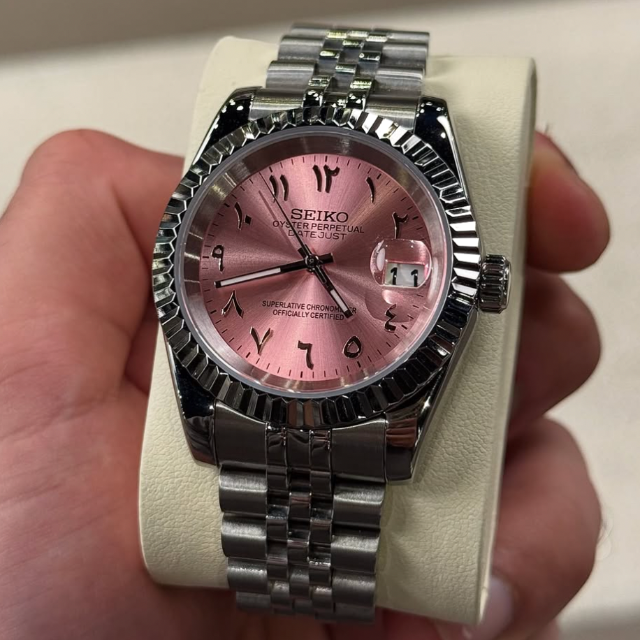 ELVANE® Baby Pink Arabic Dial