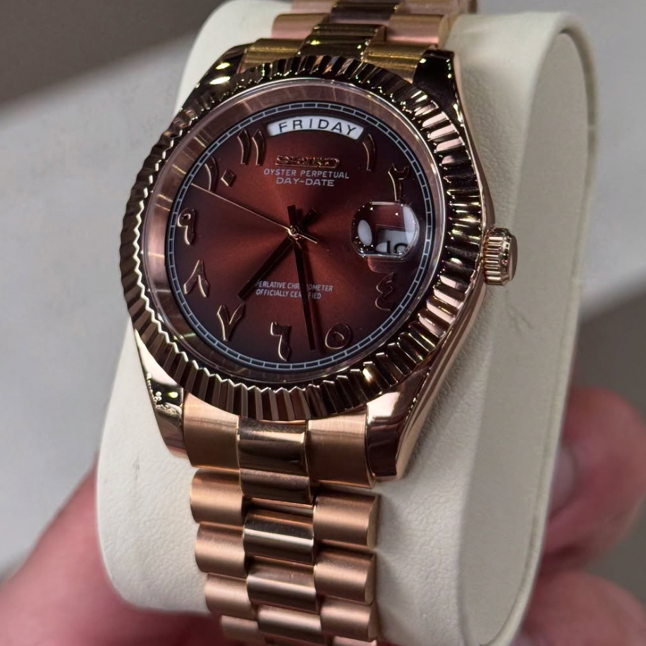 ELVANE® Champagne Rose Arabic Dial