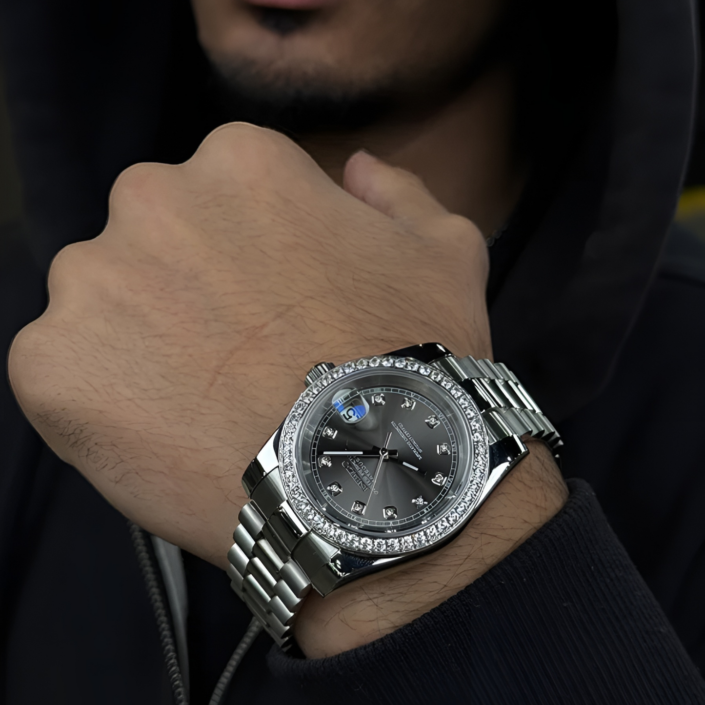ELVANE® Moonstone Diamond Dial