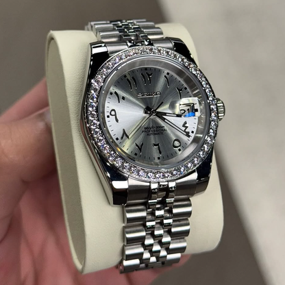 ELVANE® Titanium Diamond Arabic Dial