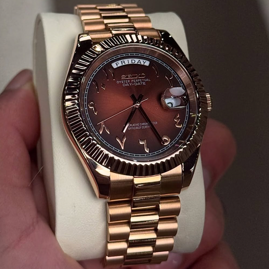 ELVANE® Champagne Rose Arabic Dial