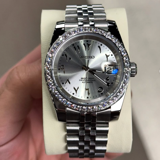 ELVANE® Titanium Diamond Arabic Dial